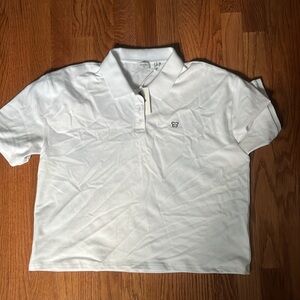 NWT aritzia Sunday best white polo